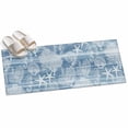thumbnail image 2 of 2'x6' Rug Runners for Hallways Kitchen, Blue Coastal Non Slip Entryway Beside Floor Carpet Runner, Nautical Coral Starfish Shell Seahorse Ocean Washable Laundry Room Bedroom Throw Rugs Mat, 2 of 8