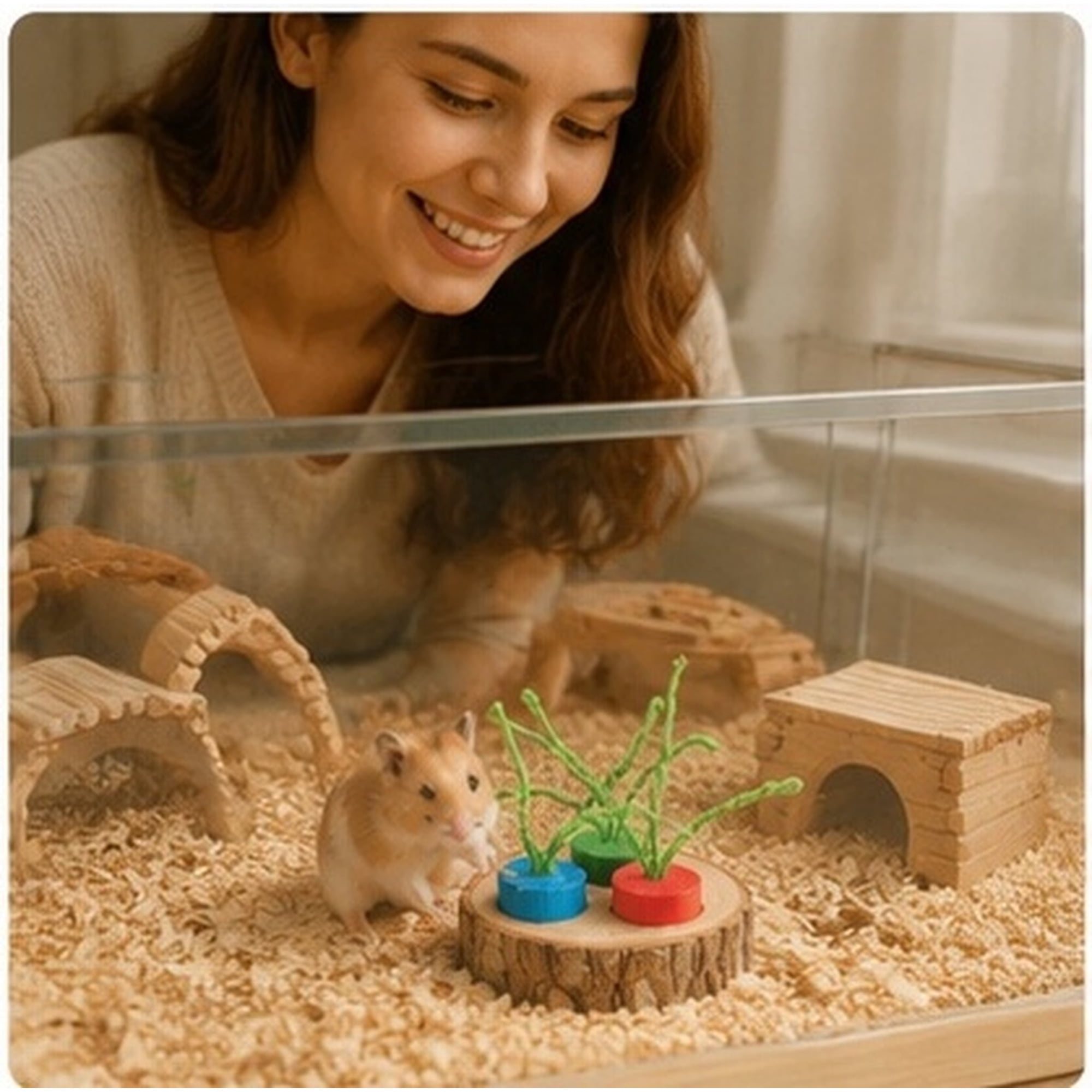 HEANUJJ 1 Set Pet Foraging Box For Hamsters Cage Enrichment Supplies