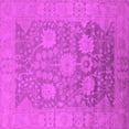 thumbnail image 1 of Ahgly Company Indoor Square Oriental Pink Industrial Area Rugs, 3' Square, 1 of 4
