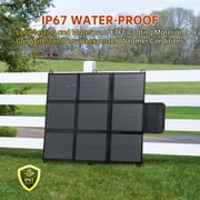 LVYUAN 200W Solar Panel Foldable Solar Charger Portable IP67 Waterproof with MC4 to DC Adapters for Home, RV, Outdoor, Camping, Power Station, off Grid