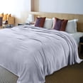 thumbnail image 7 of Super Soft Warm Fleece Blanket, Cozy Microfiber Throw, Anti-Static, Lightweight, Washable, Perfect for Sofa Bedding, Cold Nights, Home, Travel O, 7 of 7