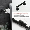 thumbnail image 5 of 6 Pieces Bathroom Hardware Set Brass Wall Mount Bathroom Accessory Towel Bar Set, 5 of 9