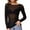 Black, variant on ASFGIMUJ Women’s Solid Color Mesh Long Sleeve Top Lightweight Sheer Layering Shirt for Casual Daily Outfits