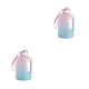 thumbnail image 3 of Toystoory Botella de agua de 2,2 l, hervidor de agua, jarra con marcador de tiempo, organizador de bebidas, contenedor, taza de Fitness, Rosa degradado 1600ML 2piezas, 3 of 6