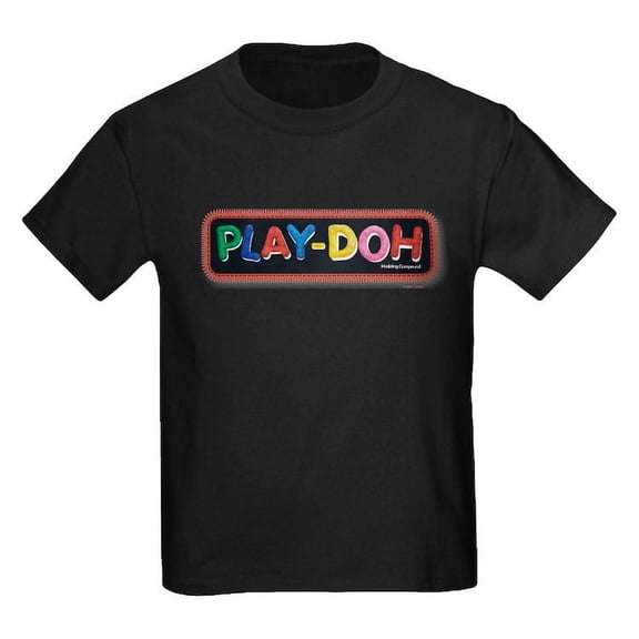CafePress - Play Doh Stitched Logo T Shirt - Dark T-Shirt Kids XS-XL