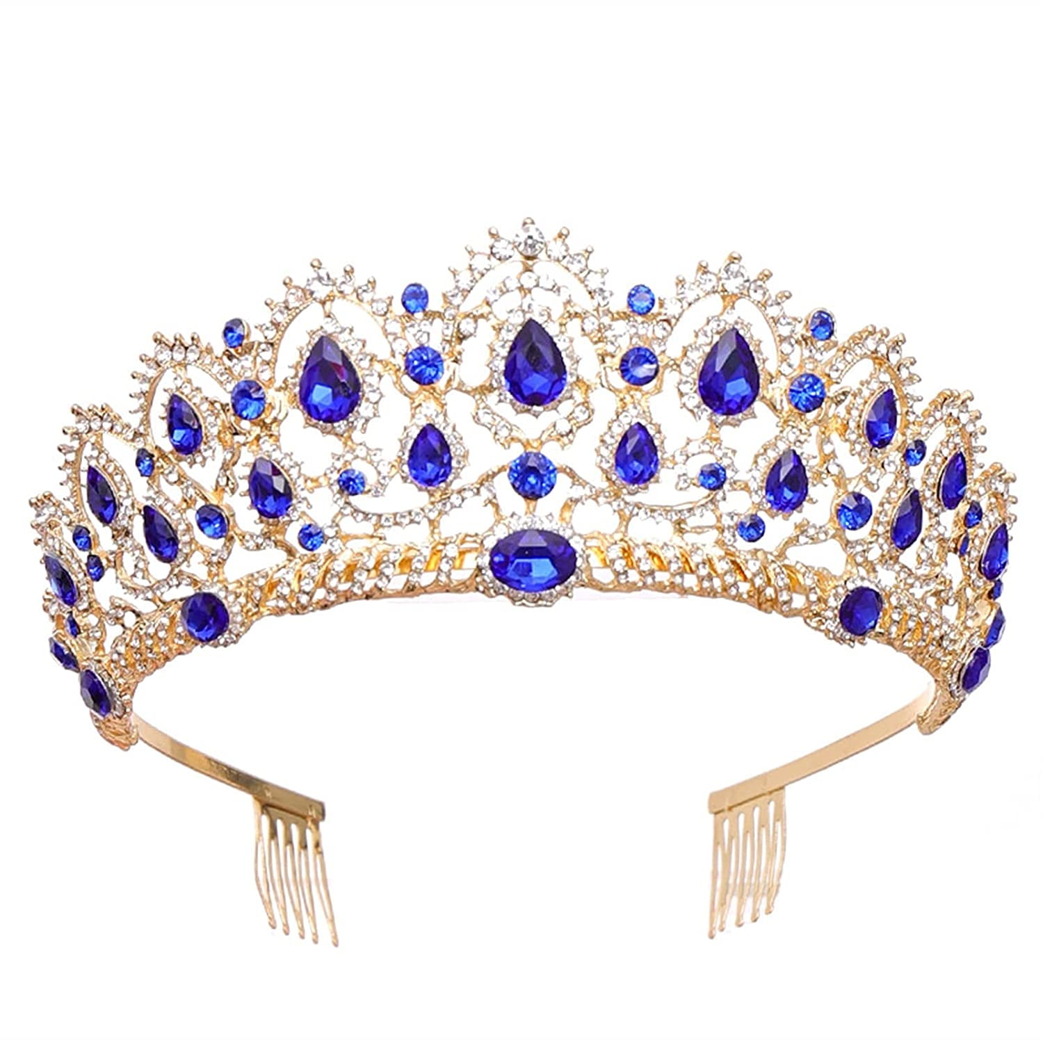 Accessories Hair Jewelry Crown Hair Comb Tiara Headpieces Crystal Rhinestone 