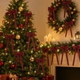 thumbnail image 4 of Christmas Glitter Double Ear Bow Ornaments Hanging Decorations for Tree Wreath and Garland, 4 of 6