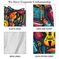 thumbnail image 4 of luoweisi Men's Beach Shorts Quick Dry Swim Trunks with Mesh Lining Musical Instrument XL, 4 of 5