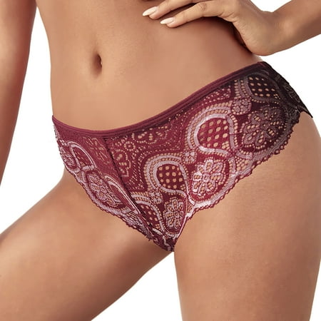 

Womens Underwear Cotton Lace Bikini Soft Hipster Panty Briefs Panties For Women Naughty