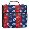 thumbnail image 2 of ALAZA Zipper Binder Lips Mouth Print 3 Ring Trapper Keeper File Folder Organizer Bag, 2 of 8