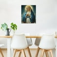 thumbnail image 3 of HFDF Religious Christian Canvas Art spirational Modern Christian Catholic Virg Mary Canvas Wall Art Christ Jesus Wall Decor for Church Livg Room Bedroom Bathroom Ready to Hangg 11x14inch Framed, 3 of 6