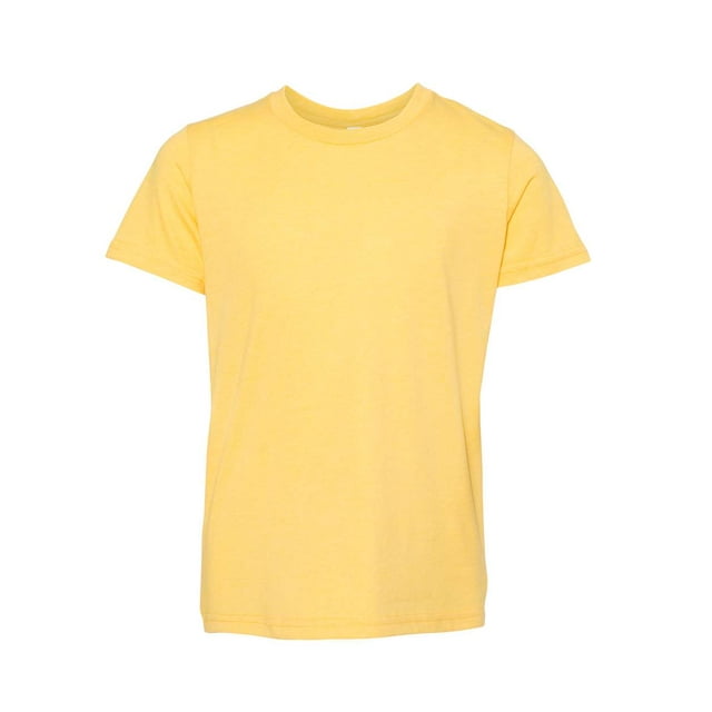 Bella Canvas Jersey Short-Sleeve Tee 3001Y, L, Heather Yellow Gold
