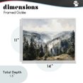 thumbnail image 4 of Stupell Industries Traditional Misty Tree Tops Vista White Framed Giclee Art, 14 x 11, by Franklyn Gregory, 4 of 8