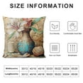 thumbnail image 5 of French Rustic Floral Style Throw Pillow Covers Lavender Flower Print Square Pillowcase Decorative Cushion Covers for Home Sofa Couch, 5 of 5