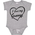 thumbnail image 3 of Inktastic I Love My Granny in Black Chalk Heart Boys or Girls Baby Bodysuit, 3 of 5