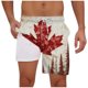 thumbnail image 1 of Pantalones Cortos para Hombre de Cintura Elástica con Bolsillos Pantalones de Playa de Impresión Casual, Poliéster Ligero de Moda para la Primavera Verano Al Aire Libre Y el Uso Diario, 1 of 5