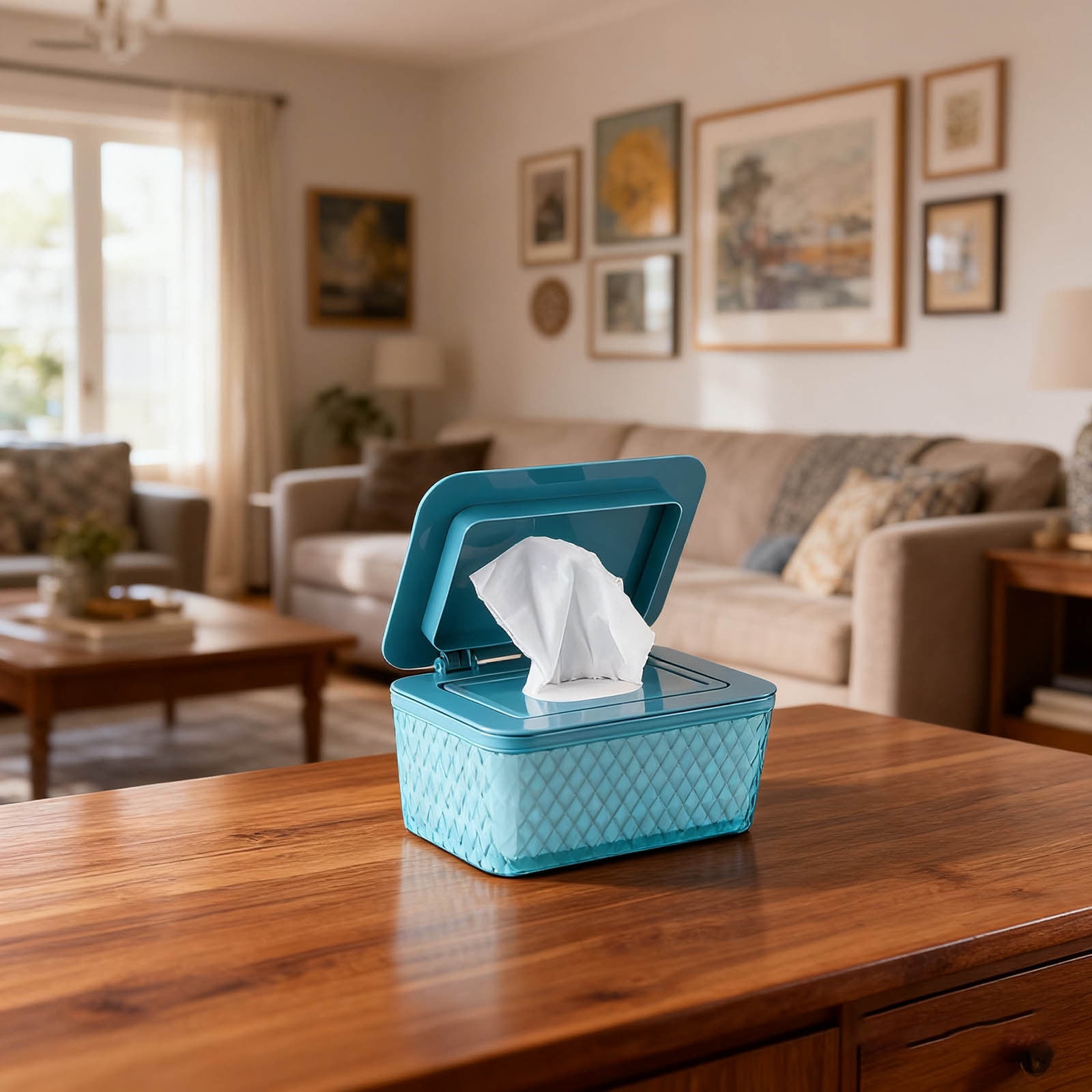 Wet Wipe Dispenser With Lid Multipurpose Storage Organizer for Home and Travel Use Tissue Cover