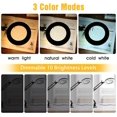 thumbnail image 3 of Lámpara de aumento LED (Nior 8x) con clip, lupa de 8 dioptrías con lámpara de aumento iluminada de 3 colores, brazo giratorio, luz de lectura regulable para mesa o taller, 3 of 5