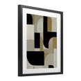 thumbnail image 2 of Stupell Industries Modern Black & Neutral Shapes Black Framed Print Under Glass, 17 x 21, by Kippi Leonard, 2 of 8