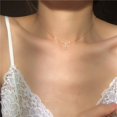 thumbnail image 1 of Colgante de diamante cuadrado pequeño francés de Plata de Ley 925, collar chapado en oro de 14 k, cadena de clavícula brillante a la moda para mujer, joyería Tan Jianjun  unisex, 1 of 2