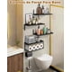 thumbnail image 4 of Repisas Flotantes Estantes De Madera Cocina Baño 4pzs Modelo Negro, 4 of 4