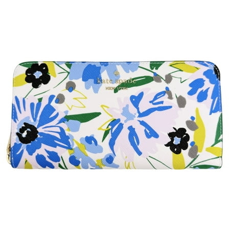 Kate Spade New York Women's Madison Floral Large Zip Around Continental Wallet (Cream Multi)