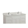 thumbnail image 2 of Altair Design 61 in. Stone effects Vanity Top in Milano White with White Sink, 2 of 4