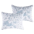 thumbnail image 5 of Greenland Home Fashions Patchwork Toile Blue Jacquard Woven Pillow Sham, Adult, Standard, 5 of 7