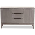 thumbnail image 3 of Baxton Studio Nash Buffet en Platinum Gris, 3 of 10