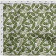 thumbnail image 4 of Soimoi Leaves Printed, Poly Canvas Fabric, Decor Sewing Fabric by The Yard 56 Inch Wide,Decorative Fabric for Curtains Tote Bags, Forest Green, 4 of 5