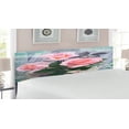thumbnail image 2 of Pearls Headboard, Classic Rose and Pearls Romantic Dramatic Love Together Grace Bouquet Art, Upholstered Decorative Metal Bed Headboard with Memory Foam, King Size, Pink Grey, by Ambesonne, 2 of 4