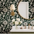 thumbnail image 4 of S4Sassy Floral Vine Wallpaper - Green Wall Covering, 25" x 120" Self-Adhesive Textured Vinyl Walls Paper, Wallwrap, Easy DIY Wall Covering For Boho aesthetic wall decor, Living Room, Living Spaces, 4 of 9