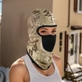 thumbnail image 5 of Unique Bargains 1 Pc Snake Pattern Balaclava Face Mask Brown, 5 of 5