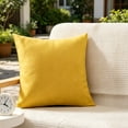 thumbnail image 5 of Throw Pillow Cover,Soft Washable Zipper Hidden Closure for Sofa Couch Decoration Bedroom Bed Accent Living‑Room Home Styling 18x18 Inch,Yellow, 5 of 6