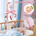 thumbnail image 6 of Baby Mobile for Crib TeqHome Pink Floral Musical Crib Mobile for Baby Girls Digital Music Box with 12 Melodies 3 Modes, 6 of 11