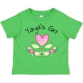thumbnail image 3 of Inktastic Yaya's Girl Heart Flowers Girls Toddler T-Shirt, 3 of 5