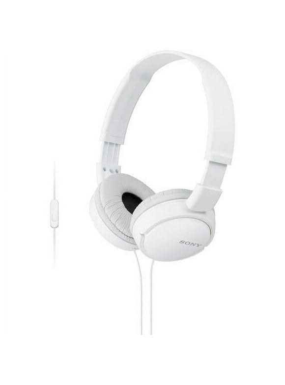 Sony MDR-ZX110AP Extra Bass Smartphone Headset (White)