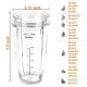 thumbnail image 2 of Repuestos de cuchilla extractora con taza de 18 oz y 24 oz y tapa de pico para licuadora Ninja Auto-IQ de 1200 W, piezas de engranaje de 7 aletas, 2 of 5