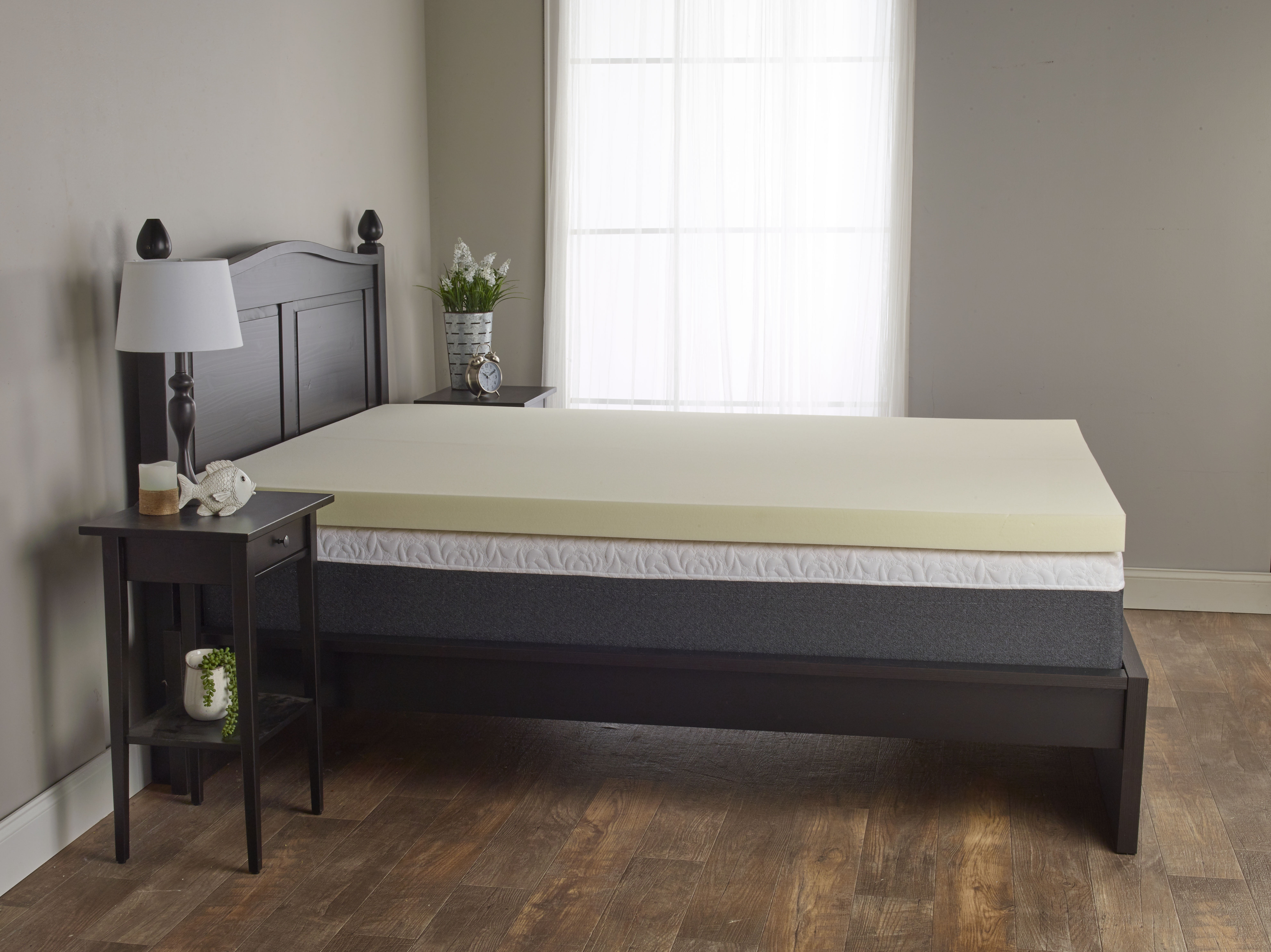 Isotonic King 3 Inch Memory Foam Mattress Topper with IsoFresh Technology
