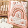 thumbnail image 5 of The Peanutshell Crib Bedding Set for Baby Girls, Boho Rainbow, 3 Pieces, 5 of 6