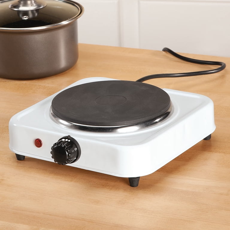 White Solid Single Top Hot Plate by Home Style Kitchen - Walmart.com