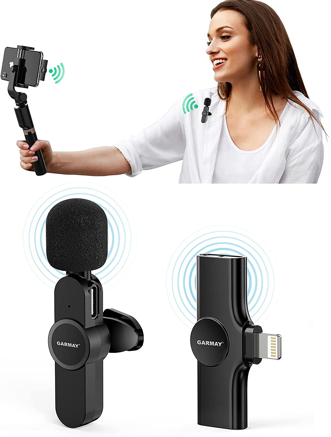 Wireless Lavalier Microphone for iPhone 