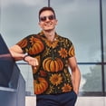 thumbnail image 4 of Balery Autumn Pumpkin Leaves Camisa Polo de Hombre con Estampado, de Manga Corta y Tejido Medio, Camisa Tipo Golf Polo-XX-Large, 4 of 6