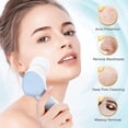 thumbnail image 6 of Exfoliating Electric Facial Cleanser Silicone Scrub Pore Cleaner Spin Sonic Facial Cleansing Brush (5 in 1 Facial Cleansing Brush), 6 of 6