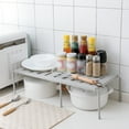 thumbnail image 3 of Guardoinrt Expandable Retractable Kitchen Shelf Multifunctional Cupboard Dish Racks Organizer Rack Locker type+1, 3 of 6