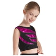 thumbnail image 3 of YIZYIF Girls Shiny Metallic Sleeveless Crop Top Teens Sparkle Glitters Gym Workout Dance Tops Hot Pink 8, 3 of 7
