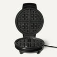 thumbnail image 3 of Basics Belgian Waffle Maker with 8-inch Round Ceramic Non-Stick Plate, Browning Control, Black, 3 of 4