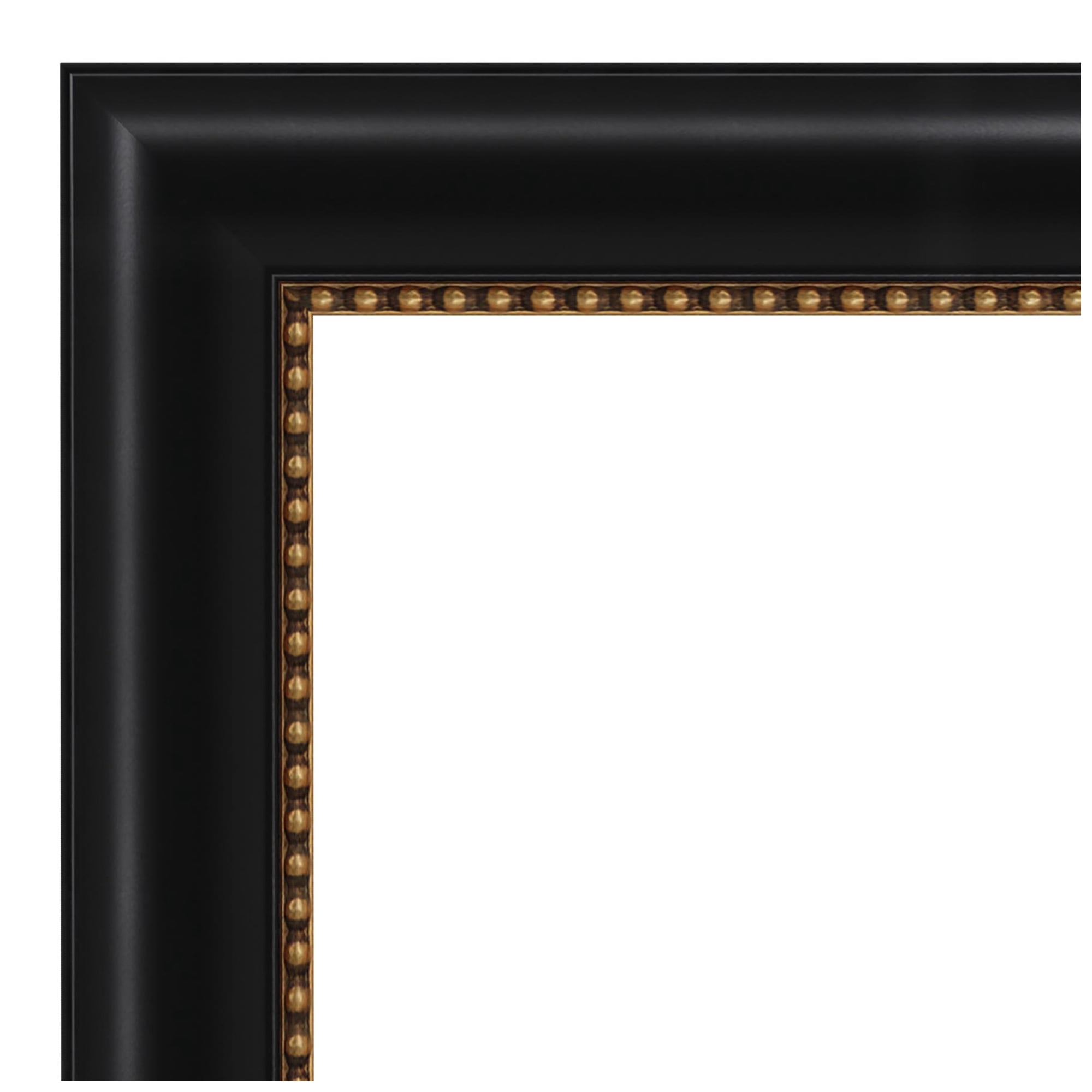 Amanti Art Natural Cork Board Framed Manhattan Black Bulletin Board 28 in. x 20 in.