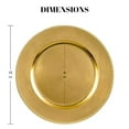 thumbnail image 6 of MYEventProducts 24 Pack | 13 inch Gold Beaded Charger Plates | Fancy Plastic Plates | Heavy Duty, Durable & Sturdy Plastic Chargers for Dinner Plates | Plastic plates for Wedding,, 6 of 7