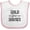 White and Pink, variant on Inktastic Hold Your Horses Boys or Girls Baby Bib